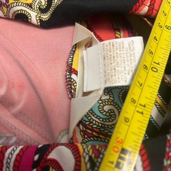 Diamond Tea M EUC tasseled hidden snap vintage robe- unbelievably bright & FAB - Picture 12 of 15